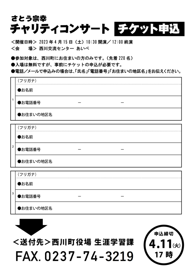 さとう宗幸チャリティコンサート裏