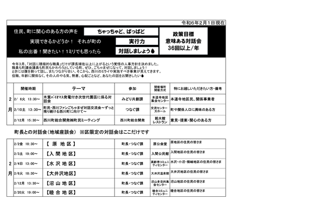 対話会予定表